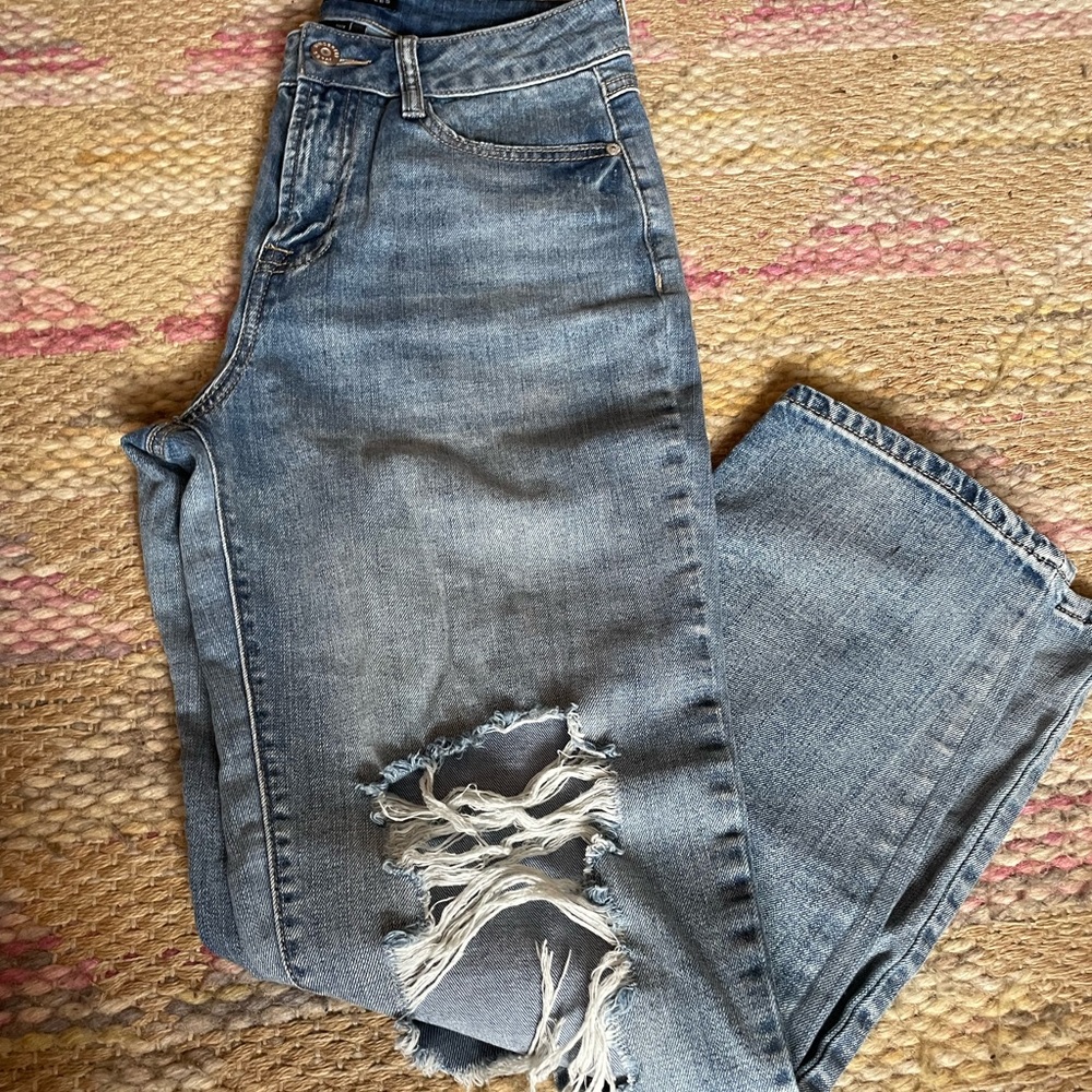 ripped knee jeans